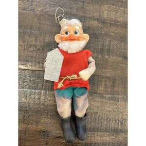 Christmas Pixie Elf Felt Shelf Sitter Ornament MCM Vintage Japan
